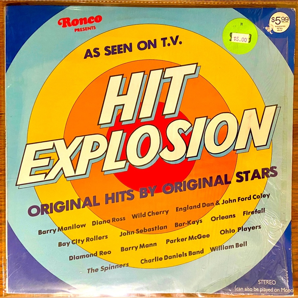 Hit Explosion 1977 Vintage Vinyl Album